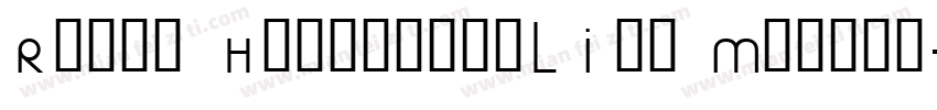 Reeji HonghuangLIgb Medium字体转换